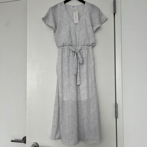 NWT Sienna Sky  Polka Dot Midi Dress
